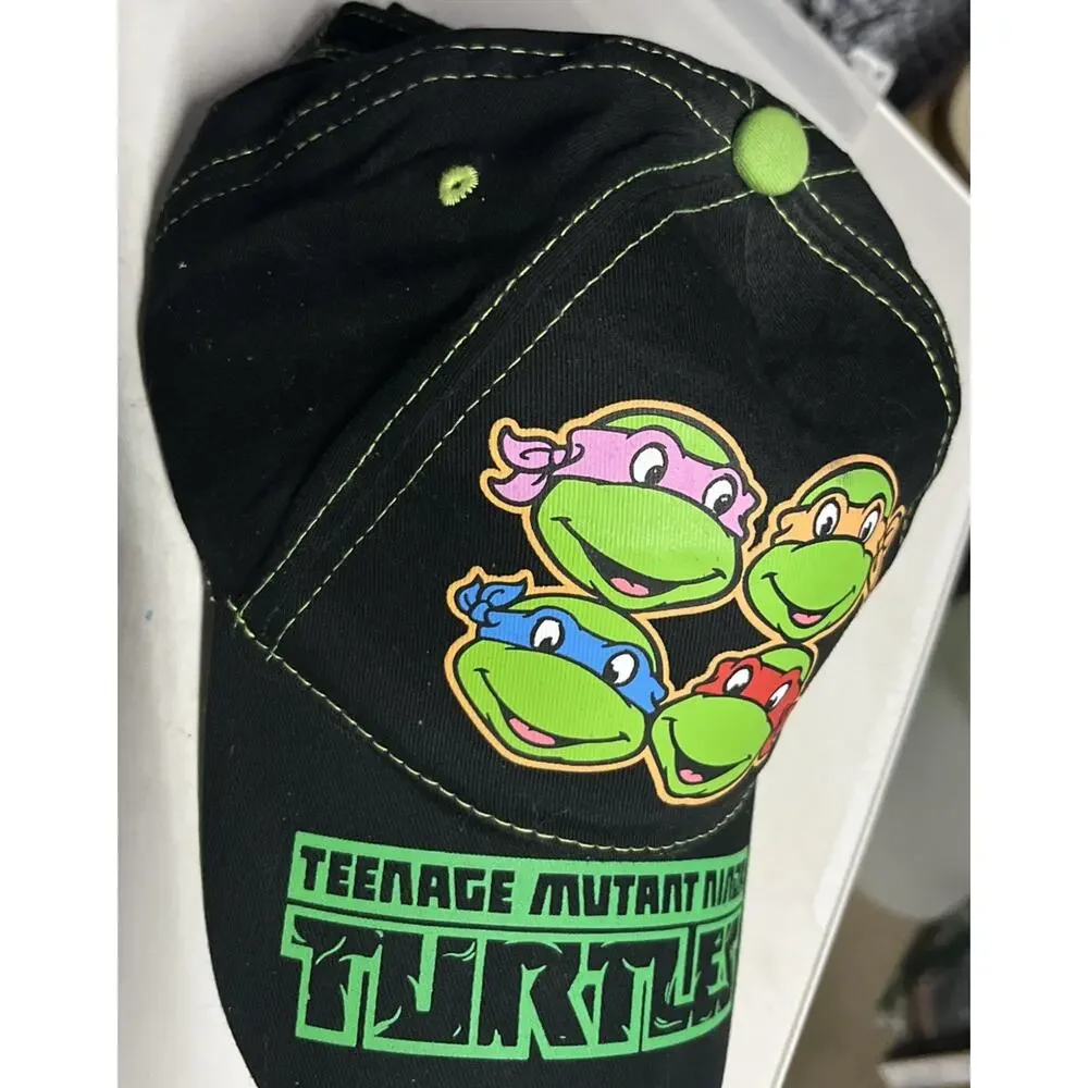 Teenage Mutant Ninja Turtles Hat Nickelodeon TMNT Childs Adjustable Black